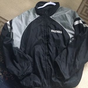 Reversible Raiders football NFL jacket